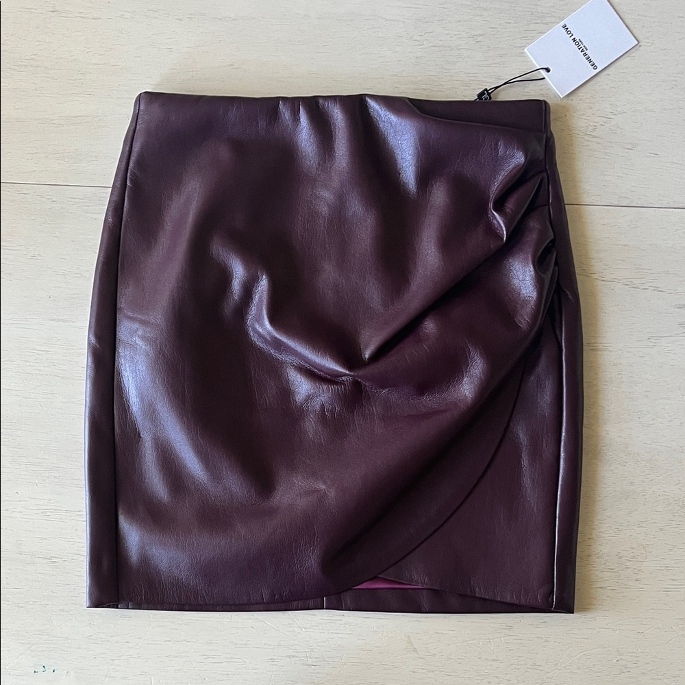 Generation Love Shyann Began Leather Skirt